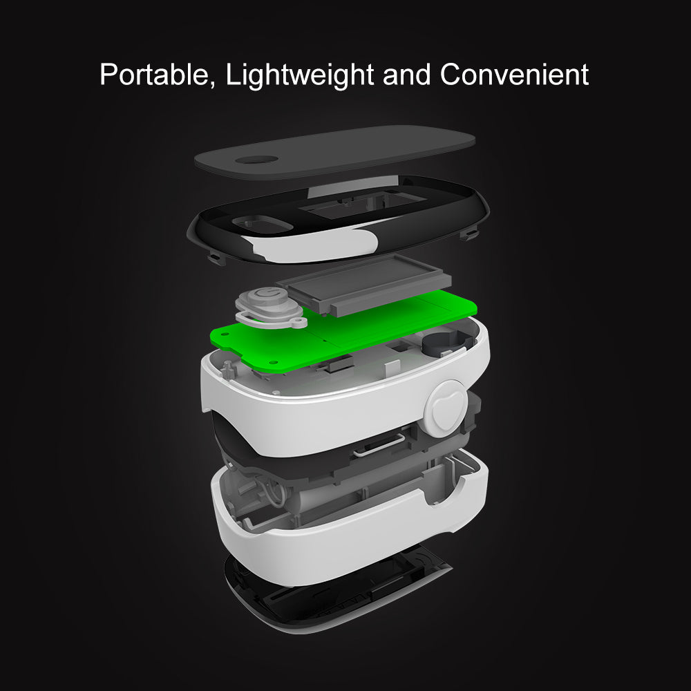 Portable Sugar GlucoPulse Guard Finger Pulse Oximeter