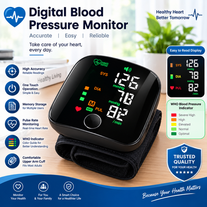 Wristband Electronic BP Monitor