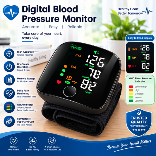 Wristband Electronic BP Monitor