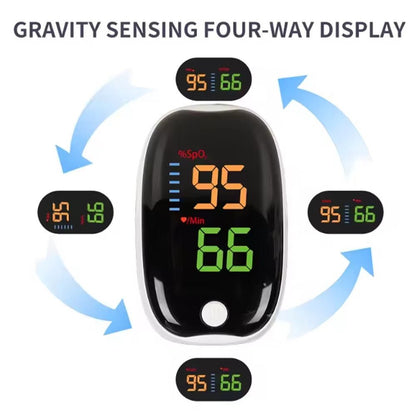 Portable Sugar GlucoPulse Guard Finger Pulse Oximeter